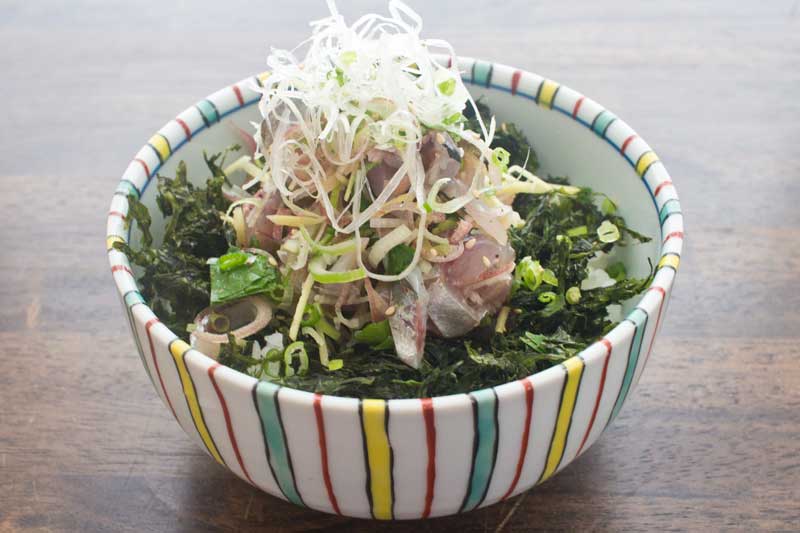 鯵漬け丼