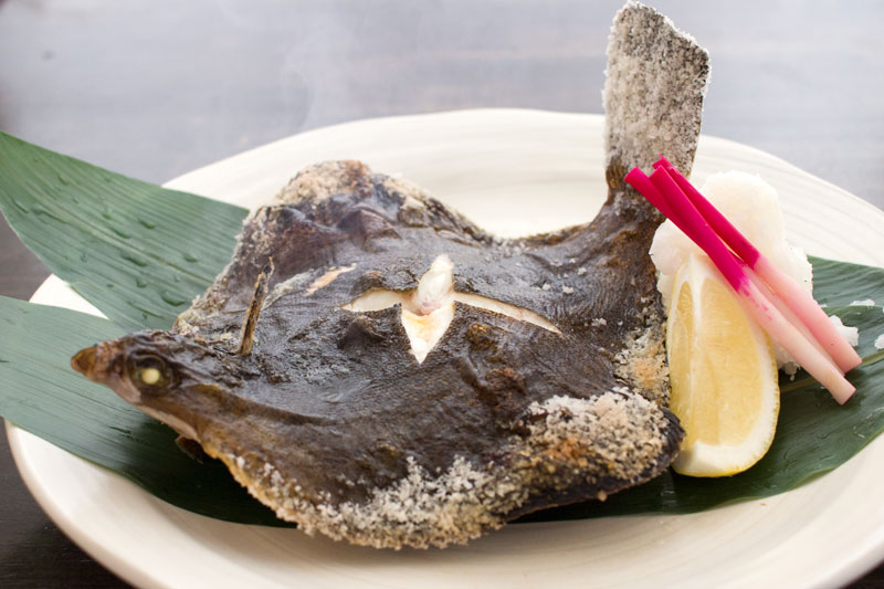 カレイ塩焼